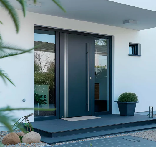 blindamos-tu-casa-puerta-acorazada-gris-antracita-con-cristal
